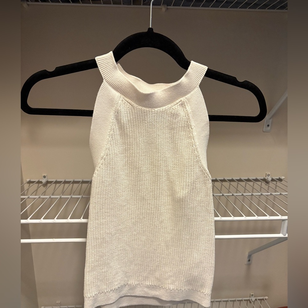 & Other Stories Cream knit Sleeveless Tank Top